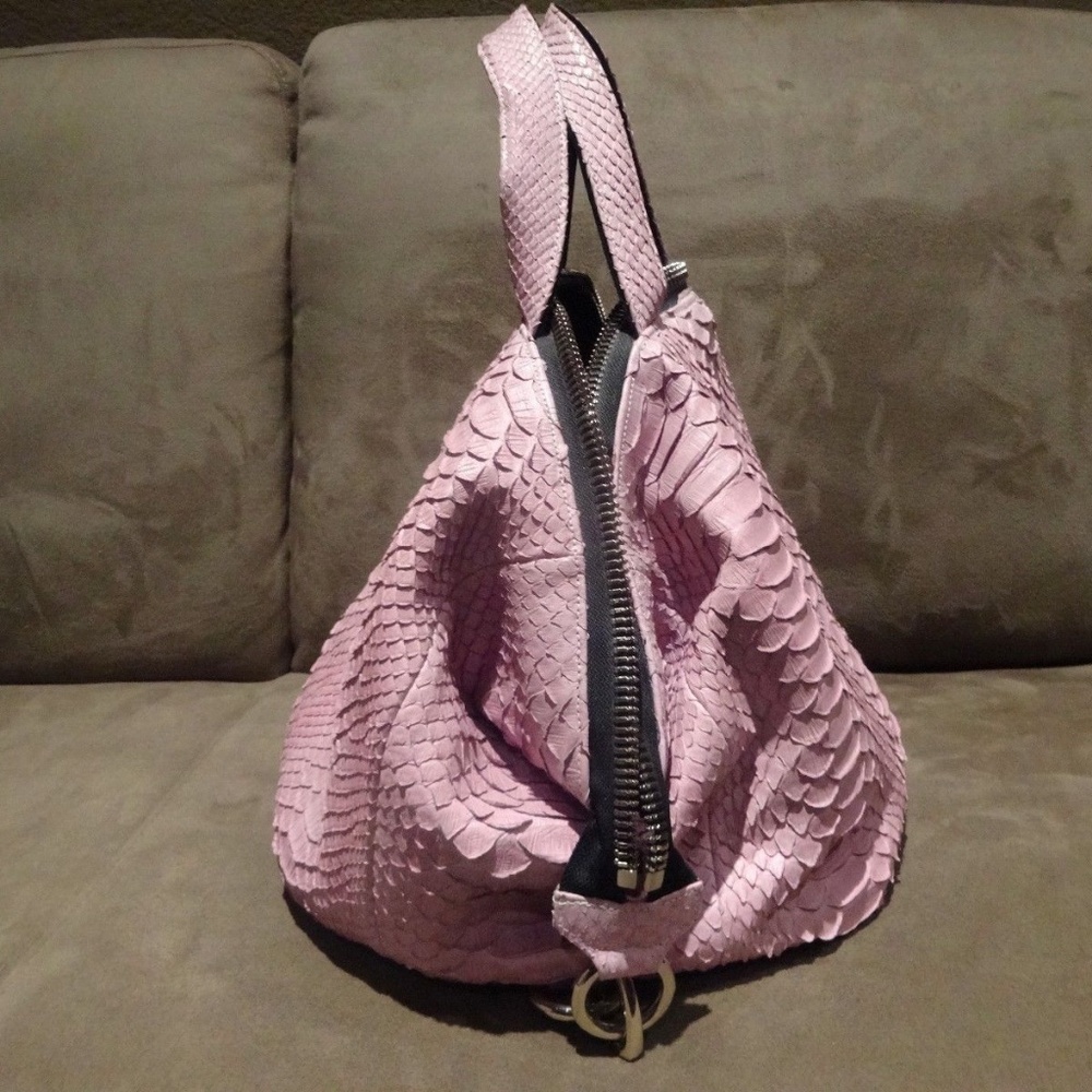 Sang A Mini Pop Bag In Lavender Python Rare! Mint! - image 5